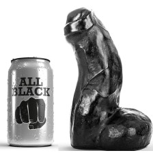 ALL BLACK - DONG RÉALISTE NOIR 17 CM