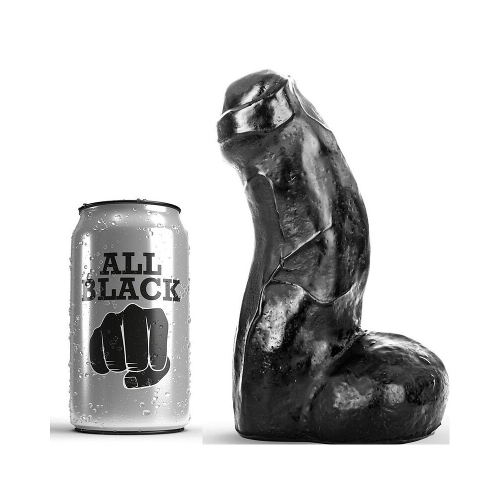 ALL BLACK - REALISTIC DONG BLACK 17 CM