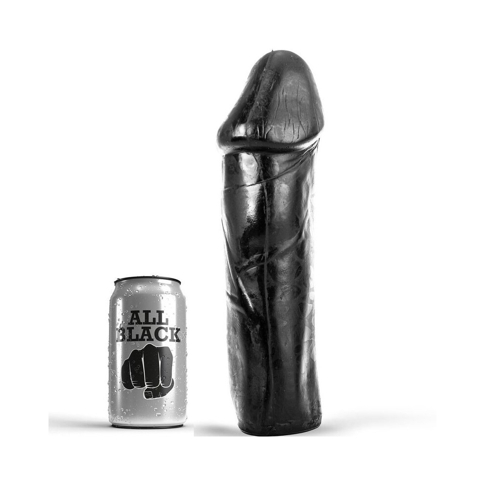 ALL BLACK - DONG 28 CM SENZA TESTICOLI