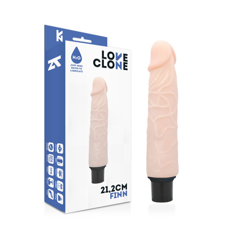 LOVECLONE - VIBRADOR AUTO LUBRIFICANTE FINN 21.2 CM -O- 3.8 CM