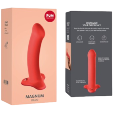 FUN FACTORY - MAGNUM DILDO FLASHY CORAL