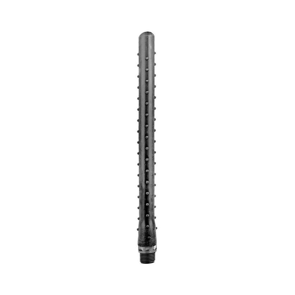 ALL BLACK - RIDGED SHOWER ANAL SILICONE 27 CM