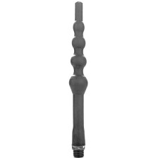 ALL BLACK - PERLENDUSCHE ANAL SILIKON 27 CM