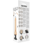 BASECOCK - VIBRADOR REALISTA CONTROLE REMOTO NATURAL COM TESTÍCULOS 19.5 CM -O- 4 CM