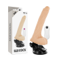 BASECOCK - REALISTISCHER VIBRATOR MIT FERNBEDIENUNG NATÜRLICH 19 CM -O- 4 CM