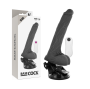 BASECOCK - REALISTIC VIBRATOR REMOTE CONTROL BLACK 19 CM -O- 4 CM