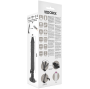 BASECOCK - VIBRADOR DE CONTROLE REMOTO REALÍSTICO PRETO 20 CM -O- 4 CM