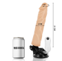 BASECOCK - VIBRADOR REALÍSTICO CONTROLE REMOTO NATURAL 21 CM -O- 4 CM