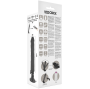 BASECOCK - VIBRADOR REALÍSTICO CONTROLE REMOTO PRETO 21 CM -O- 4 CM