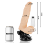 BASECOCK - VIBRADOR ARTICULVEL CONTROLE REMOTO NATURAL 21 CM -O- 5 CM