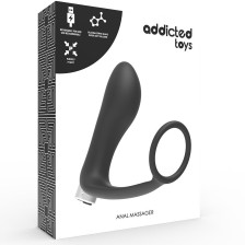 ADDICTED TOYS - PROSTATIC VIBRATOR RECHARGEABLE MODEL 1 - BLACK