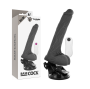 BASECOCK - VIBRADOR ARTICULVEL CONTROLE REMOTO PRETO 18.5 CM -O- 4 CM