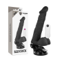 BASECOCK - ARTIKULIERBARER VIBRATOR MIT FERNBEDIENUNG SCHWARZ 20 CM -O- 4.5 CM
