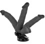 BASECOCK - ARTIKULIERBARER VIBRATOR MIT FERNBEDIENUNG SCHWARZ 20 CM -O- 4.5 CM