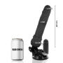 BASECOCK - CONTROLE REMOTO VIBRADOR REALÍSTICO BASECOCK PRETO 19,5 CM