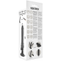 BASECOCK - CONTROLE REMOTO VIBRADOR REALÍSTICO BASECOCK PRETO 19,5 CM