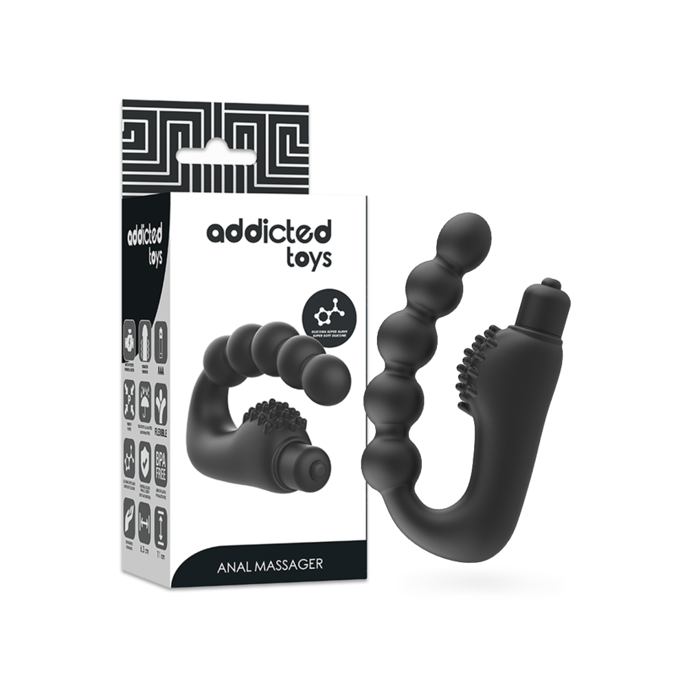 ADDICTED TOYS - ANAL-MASSAGER PROSTATIK MIT VIBRATION