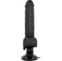 BASECOCK - CONTROLE REMOTO VIBRADOR REALÍSTICO PRETO 18.5 CM -O- 4CM