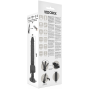 BASECOCK - VIBRATORE REALISTICO TELECOMANDO NERO 18.5 CM -O- 4CM