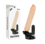 BASECOCK - REALISTISCHER VIBRATOR MIT FERNBEDIENUNG NATÜRLICHER 20 CM -O- 4 CM