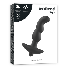 ADDICTED TOYS - MASSAGER ANAL COM VIBRAO PRETA MODELO 3