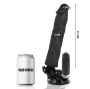 BASECOCK - CONTROLE REMOTO VIBRADOR REALÍSTICO PRETO 21 CM -O- 4 CM