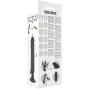 BASECOCK - CONTROLE REMOTO VIBRADOR REALÍSTICO PRETO 21 CM -O- 4 CM