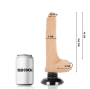 BASECOCK - VIBRATEUR RÉALISTE 2-1 NATUREL 18.5 CM -O- 4 CM