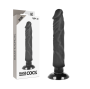 BASECOCK - VIBRADOR REALÍSTICO BASECOCK 2-1 PRETO 20 CM -O- 4 CM