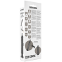 BASECOCK - VIBRADOR REALÍSTICO BASECOCK 2-1 PRETO 20 CM -O- 4 CM