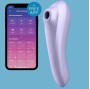 SATISFYER - DUAL PLEASURE AIR PULSE VIBRATOR MAUVE