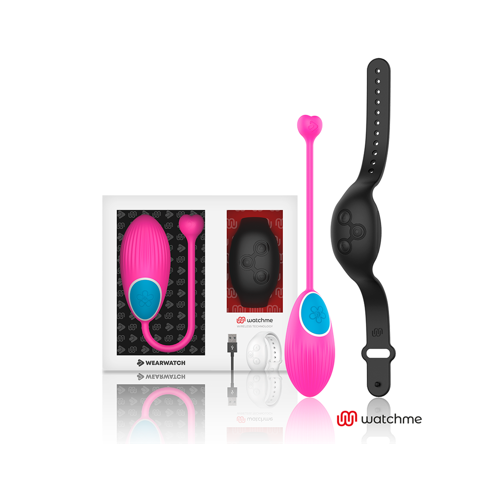 WEARWATCH - TECHNOLOGIE SANS FIL EGG WATCHME FUCHSIA / NOIR DE JAIS