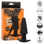 CALEXOTICS - ROCK BOTTOM TAPERED ANAL PLUG 10 VIBRACIONES SILICONE BLACK