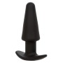 CALEXOTICS - ROCK BOTTOM PLUG ANAL CÔNICO 10 VIBRAÇÕES SILICONE PRETO