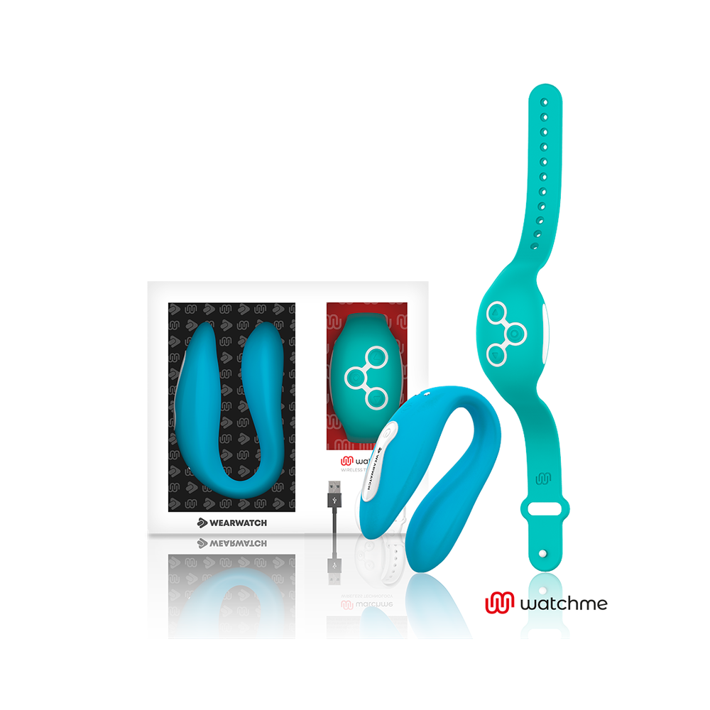WEARWATCH - DUAL PLEASURE WIRELESS TECHNOLOGY WATCHME INDIGO / AQUAMARINE