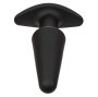 CALEXOTICS - ROCK BOTTOM TAPERED ANAL PLUG 10 VIBRACIONES SILICONE BLACK