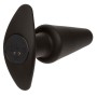CALEXOTICS - ROCK BOTTOM PLUG ANAL CÔNICO 10 VIBRAÇÕES SILICONE PRETO