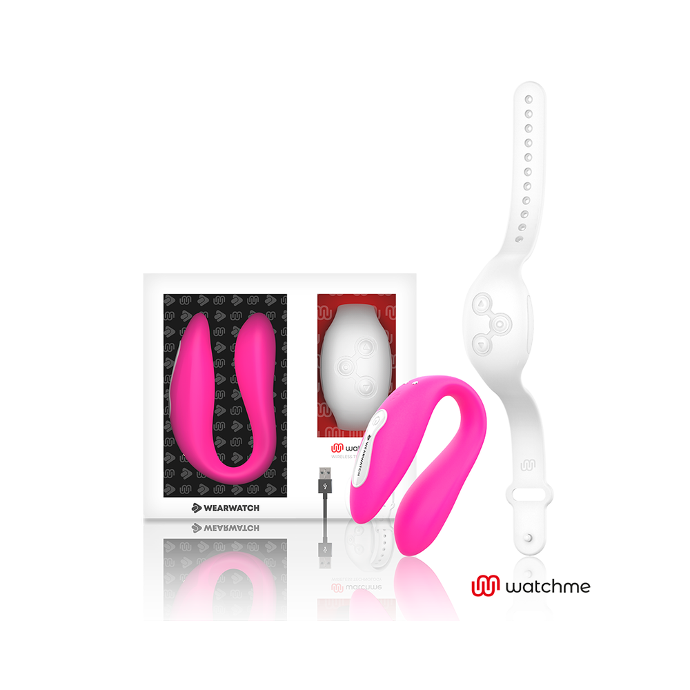 WEARWATCH - DUAL PLEASURE WIRELESS TECHNOLOGY WATCHME FUCHSIA / SNOWY