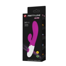 PRETTY LOVE - FLIRTATION ALVIS VIBRATOR WITH CLITORIS STIMULATOR