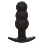 CALEXOTICS - ROCK BOTTOM PLUG ANAL PERLÉ 10 VIBRATIONS SILICONE NOIR