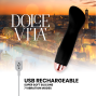 DOLCE VITA - VIBRATORE RICARICABILE ONE BLACK 10 VELOCITÀ