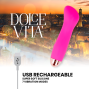 DOLCE VITA - VIBRATORE RICARICABILE ONE ROSA 7 VELOCITÀ