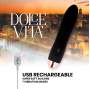 DOLCE VITA - AUFLADBARER VIBRATOR VIER SCHWARZ 7 GESCHWINDIGKEITEN