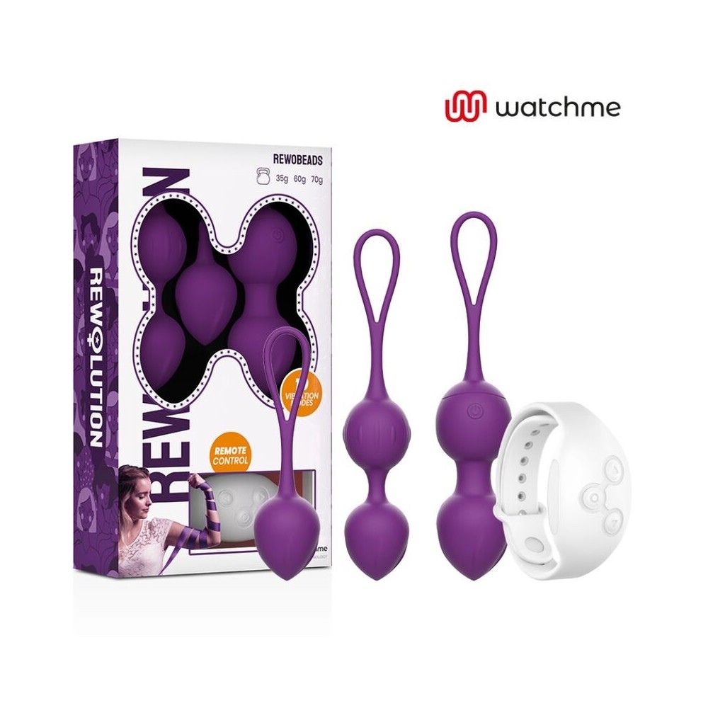 REWOLUTION - REWOBEADS VIBRATING BALLS REMOTE CONTROL WITH WATCHME TECHNOLOGY