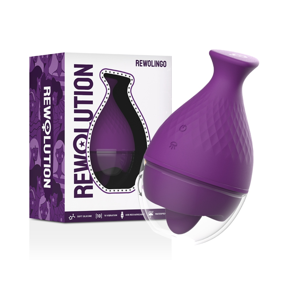 REWOLUTION - VIBRADOR REWOLINGO COM LÍNGUA
