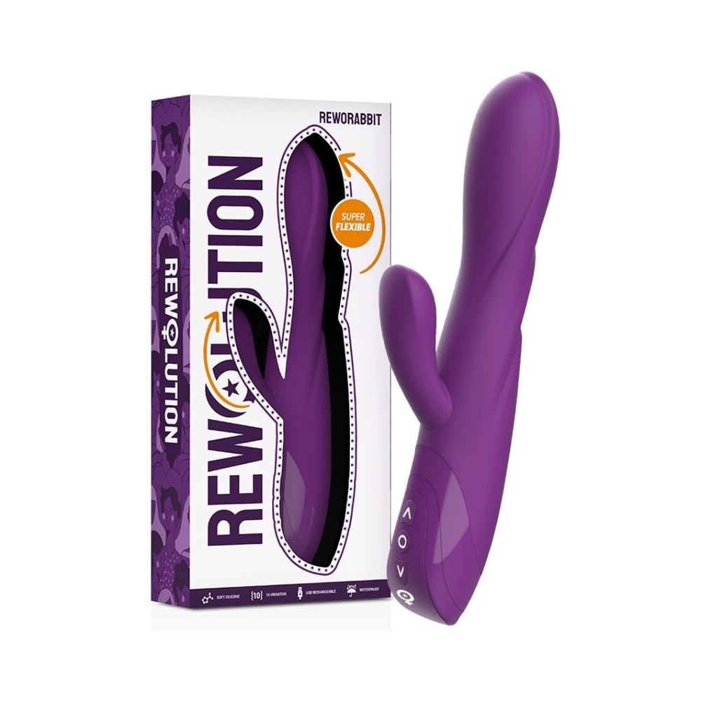 REWOLUTION - REWORABBIT VIBRATORE FLESSIBILE CON CONIGLIO