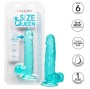 CALEXOTICS - DILDO QUEEN TAMANHO AZUL 15.3 CM