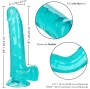 CALEXOTICS - GODE TAILLE REINE BLEU 20.3 CM