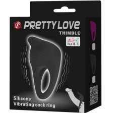 PRETTY LOVE - THIMBLE ANELLO VIBRATORE NERO