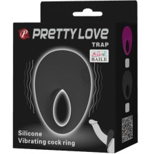 PRETTY LOVE - TRAP ANNEAU VIBRATEUR NOIR